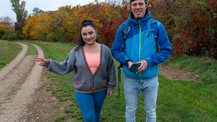 Jennifer Mendez Big Ass RV Driver Saves Hikers and Gets Cum on Tits