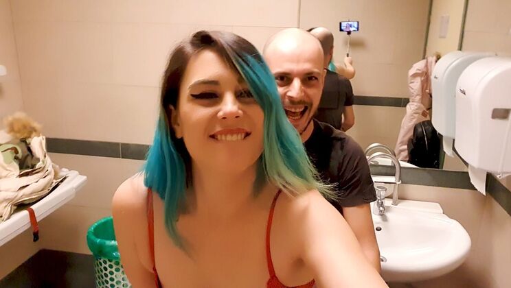Sukii Rides Nen in Public